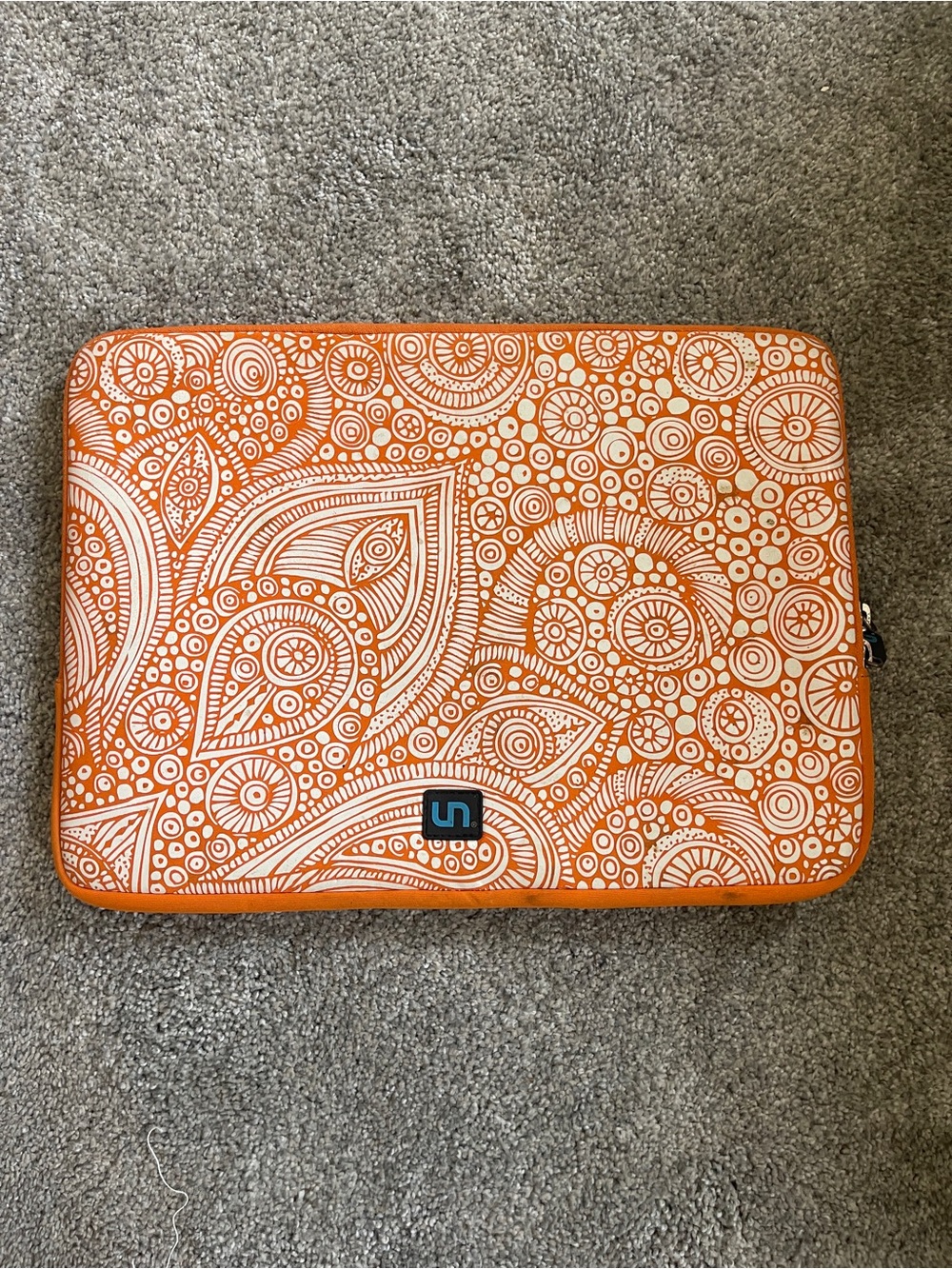 Slim Orange Patterned Tablet Sleeve by